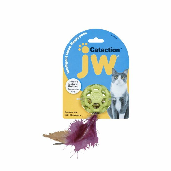 JW Cataction <br> Feather Ball with Bell