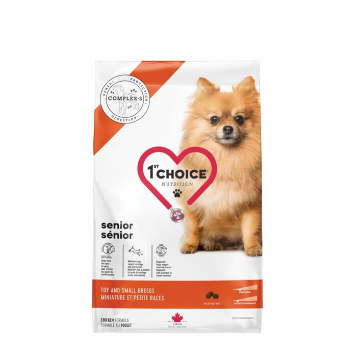 1st Choice <br> Mature or less active - Toy and small breeds - Chicken formula