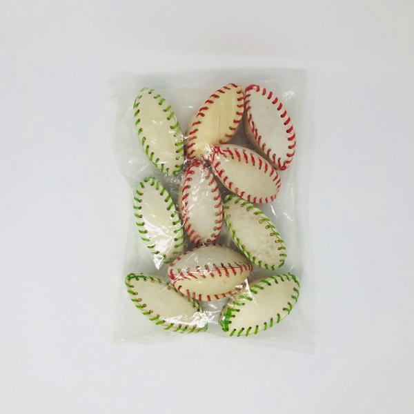 White Laced Football 5" Colour beef skin -10pcs